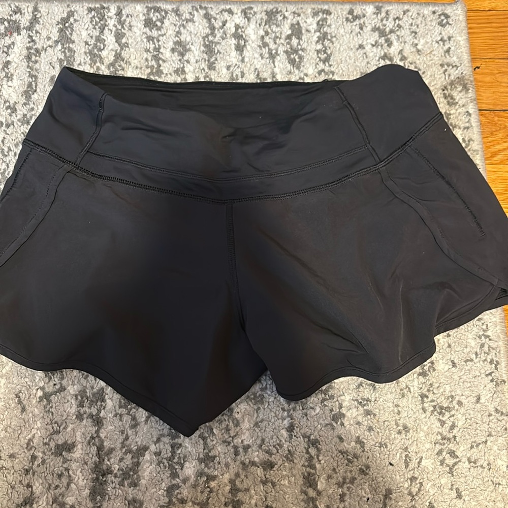 Black size 4 lulu lemon shorts